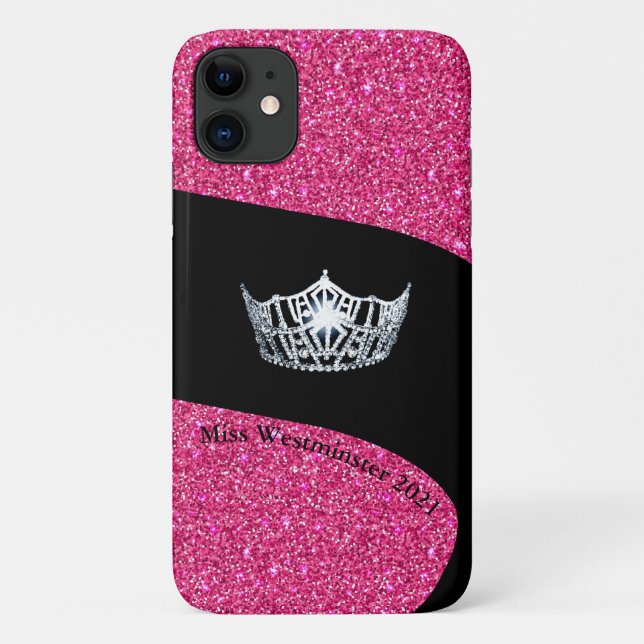 Miss America Silver Crown iPhone 11 Case (Back)