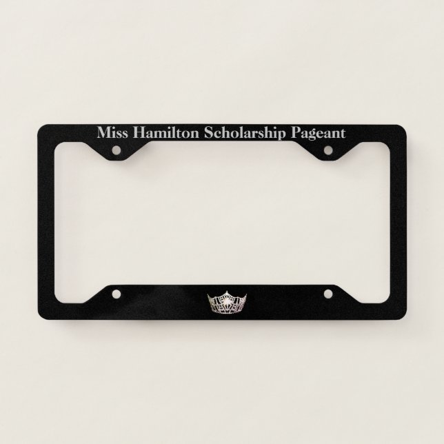 Miss America Silver Crown License Frame-Miss Schls License Plate Frame (Front)