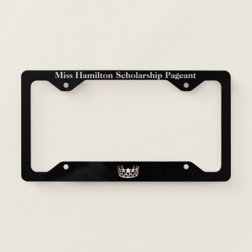 Miss America Silver Crown License Frame_Miss Schls License Plate Frame