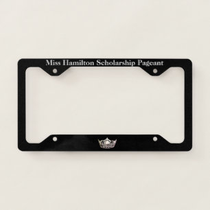 Miss America Silver Crown License Frame-Miss Schls Plate Frame