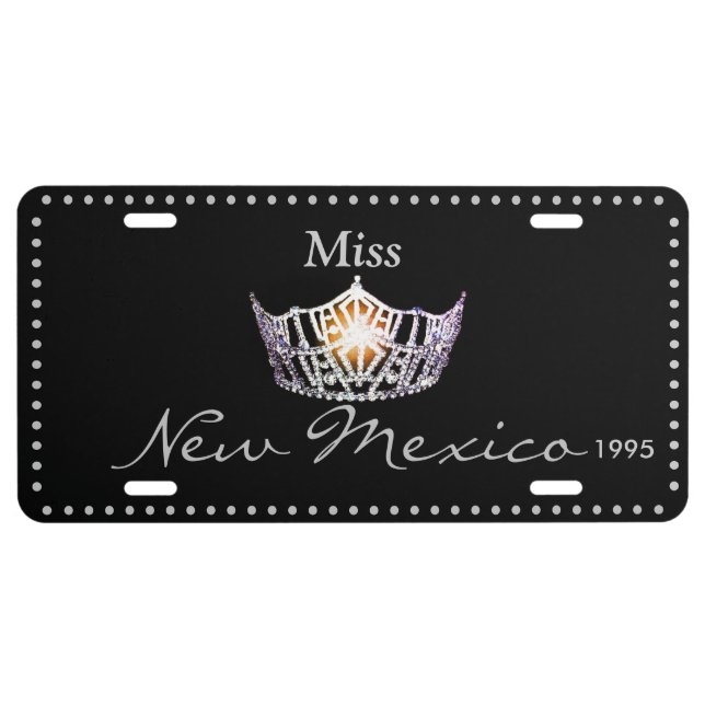 Miss America Silver Crown License Plate (Front)