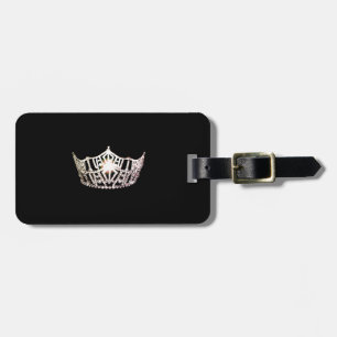 Miss America Silver Crown Luggage Tag