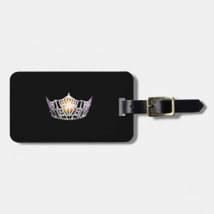 Miss America Silver Crown Luggage Tag