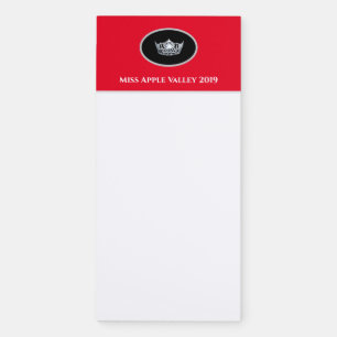 Miss America Silver Crown Magnetic Note Pad