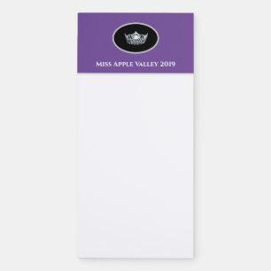 Miss America Silver Crown Magnetic Note Pad