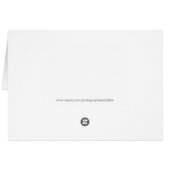 Miss America Silver Crown Note Card- Blue (Back Horizontal)