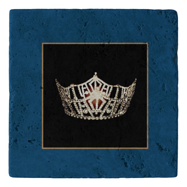 Miss America Silver Crown Pageant Trivet (Front)