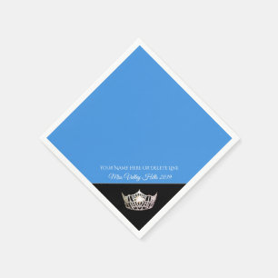Miss America Silver Crown Paper Napkins
