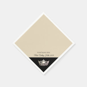 Miss America Silver Crown Paper Napkins