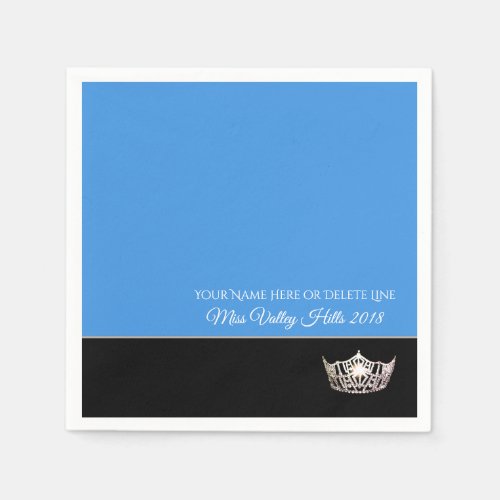 Miss America Silver Crown Paper Napkins