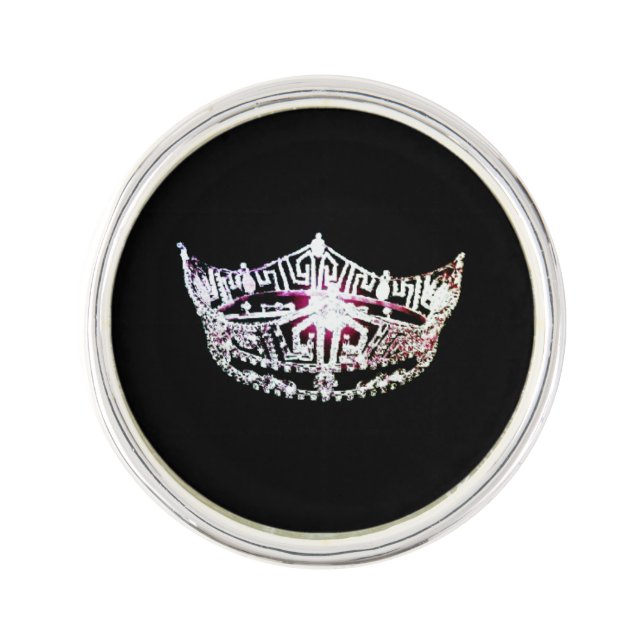 Miss America Silver Crown Pin (Front)