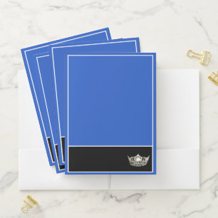Miss America Silver Crown Pocket Folder