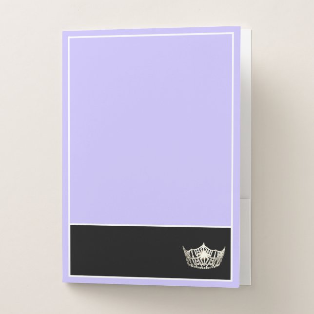 Miss America Silver Crown Pocket Folder (Front)