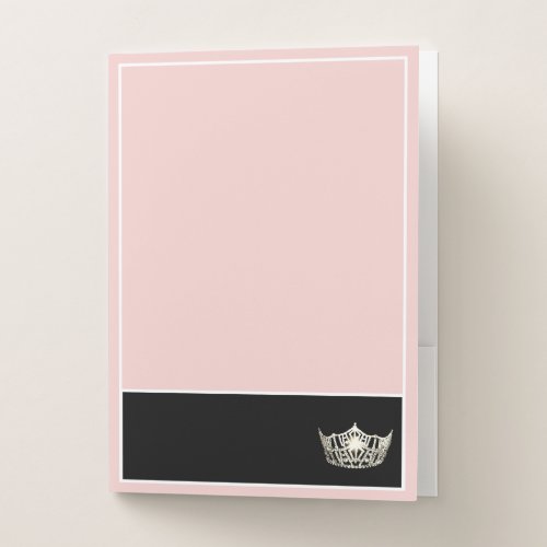 Miss America Silver Crown Pocket Folder