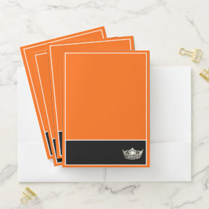 Miss America Silver Crown Pocket Folder
