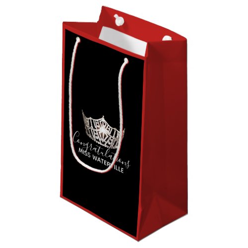 Miss America Silver Crown Red Gift Bag_Small Small Gift Bag