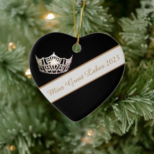 Miss America Silver Crown  Sash Ornament