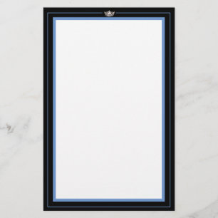 Miss America Silver Crown Stationery Paper