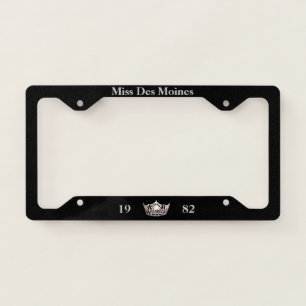 Miss America Silver Crown Title/Date License Frame