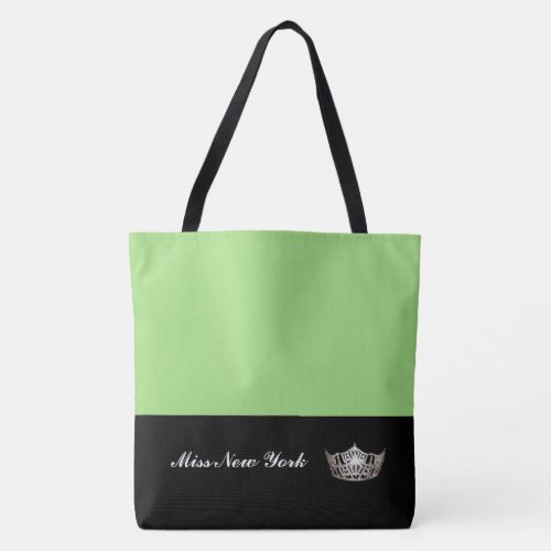 Miss America Silver Crown Tote Bag_Large Apple