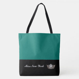 Miss America Silver Crown Tote Bag-Large Bahama Bag