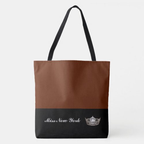Miss America Silver Crown Tote Bag_Large Cinnamon