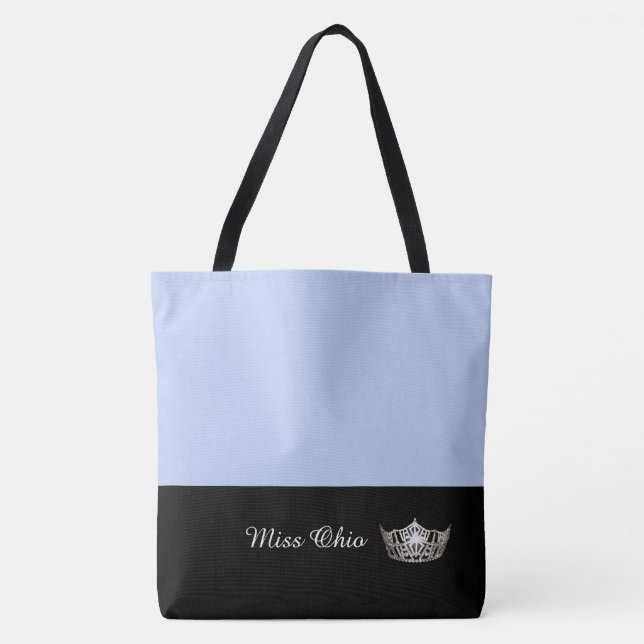 Miss America Silver Crown Tote Bag LRGE Frost (Front)