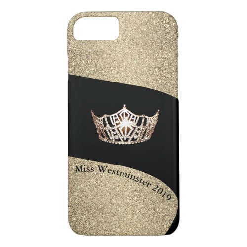 Miss America Silver_Gold Crown Phone Cases_Custom iPhone 87 Case