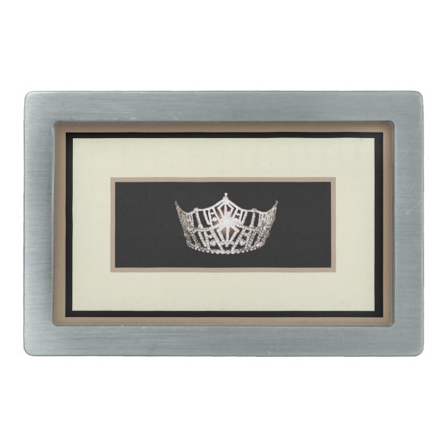 Miss America style Belt Buckle (Front)