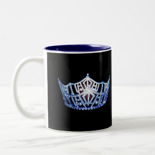 Miss America style Blue Crown Mug