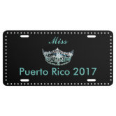 Puerto Rico Utuado 'Isla Del Encanto' Novelty Metal License Plate – Glossy White