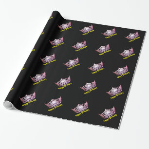 Miss America style Crown Birthday Wrapping Paper