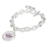 Miss America Style Crown Charm Bracelet