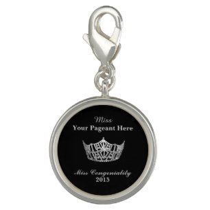 Miss America style Crown Charm-Miss Congeniality Charm
