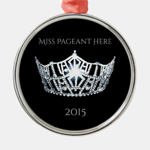 Miss America style Crown Christmas Ornament