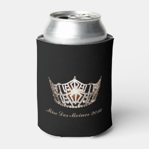 Miss America style Crown Custom Can Cooler