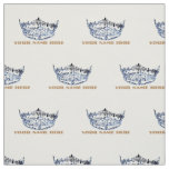 Miss America style Crown Custom Fabric