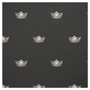 Miss America style Crown Fabric by the Yard