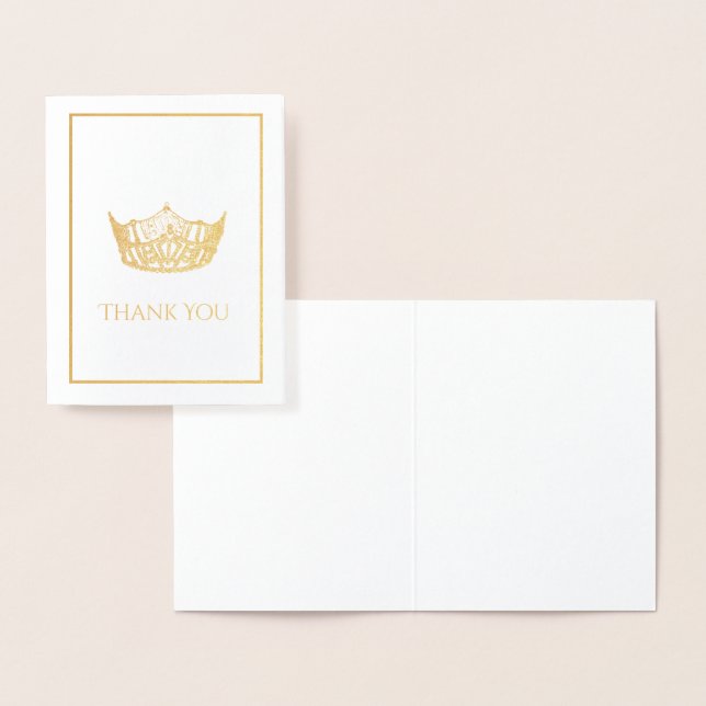 Miss America Style Crown  Foil Card (Display)