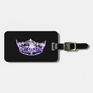 Miss America style Crown Luggage Tag