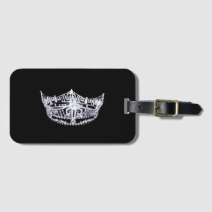 Miss America style Crown Luggage Tag