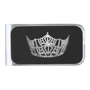 Miss America Style Crown Money Clip