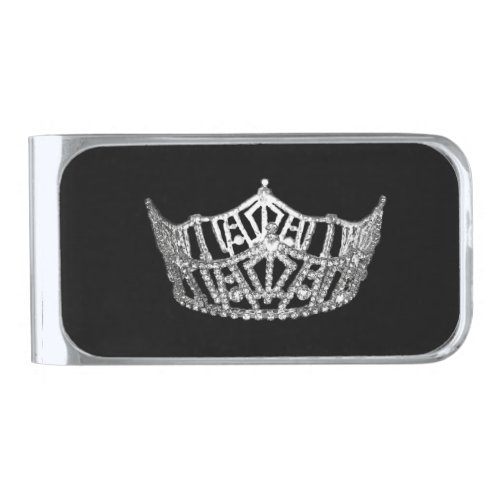 Miss America Style Crown Money Clip