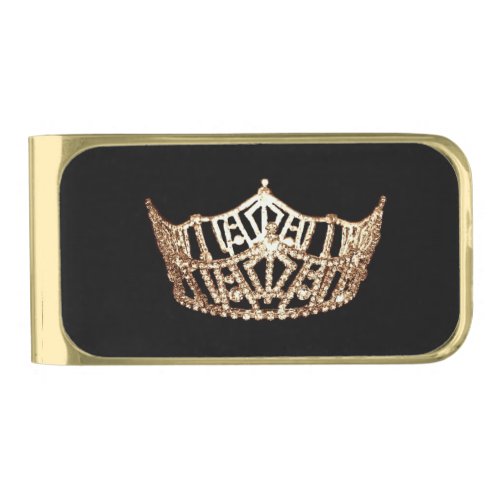 Miss America Style Crown Money Clip