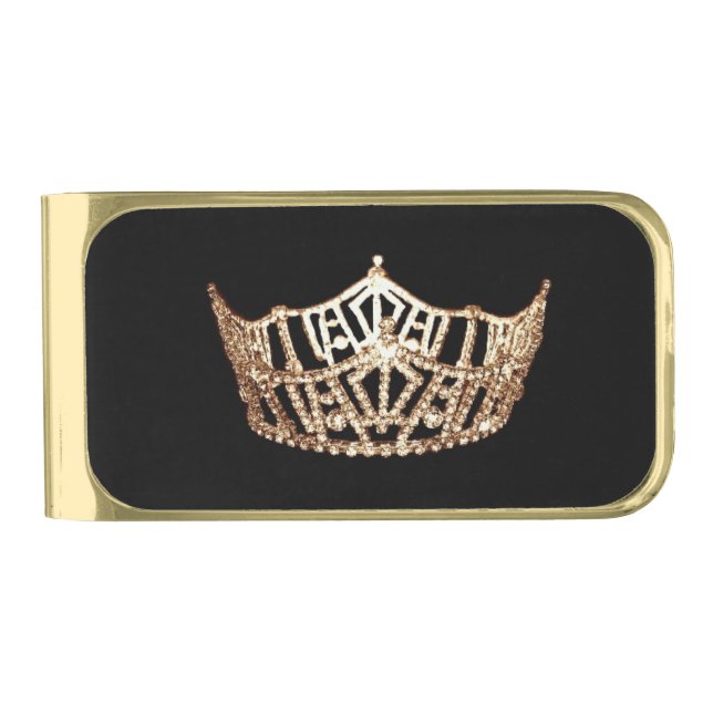 Miss America Style Crown Money Clip (Front)