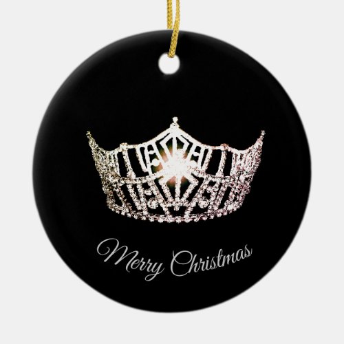 Miss America Style Crown Ornament