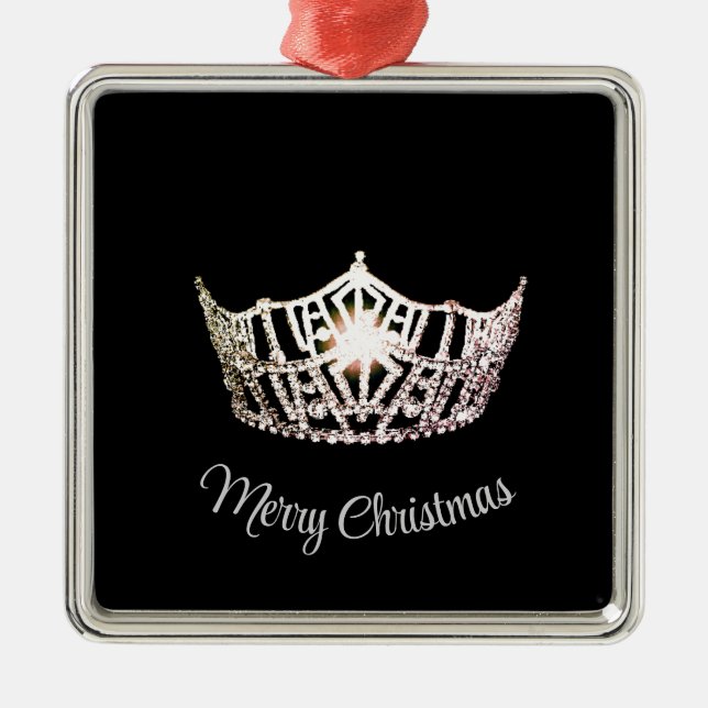 Miss America Style Crown Ornament (Front)