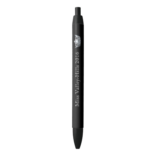 Miss America style Custom Crown Ink Pen (Front Vertical)