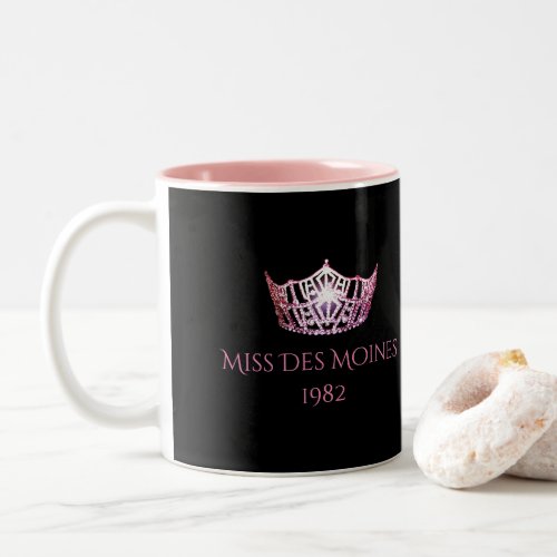 Miss America style Custom Name Pink Crown  Mug