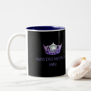 Miss America style Custom Name Purple Crown Mug